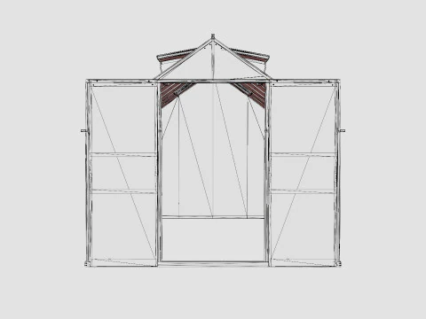 Greenhouse Mars 11500 Glass Black 3D Model