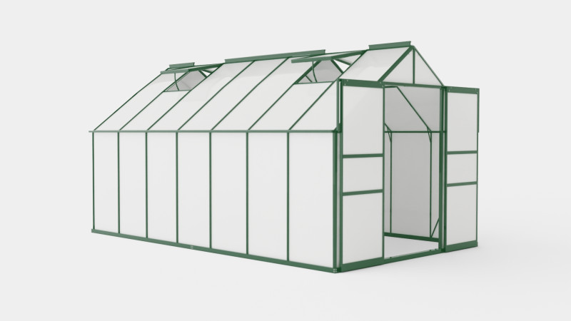 Greenhouse Mars 11500 Glass Green Modello 3D .c4d .max .obj .3ds .fbx .stl .blend