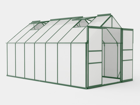Greenhouse Mars 11500 Glass Green 3D Model
