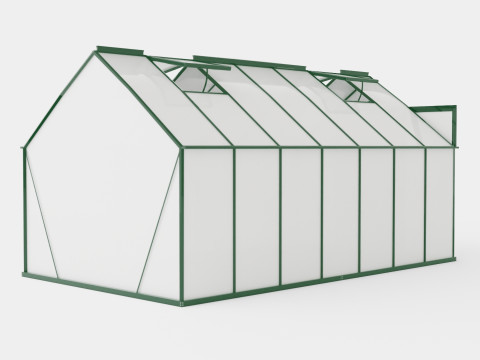 Greenhouse Mars 11500 Glass Green Modello 3D