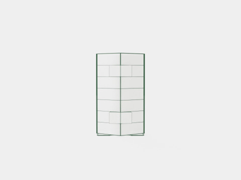 Greenhouse Mars 11500 Glass Green Modello 3D
