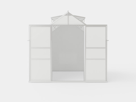 Greenhouse Mars 8300 Glass ALU 3D Model
