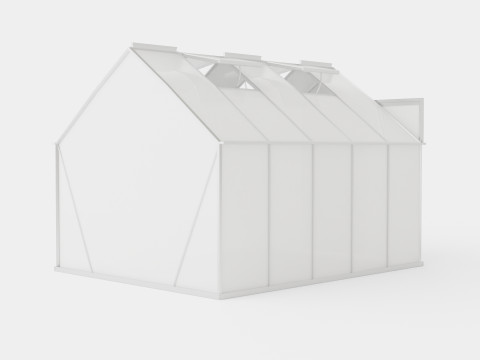 Greenhouse Mars 8300 Glass ALU 3D Model