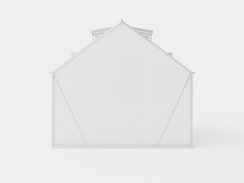 Greenhouse Mars 8300 Glass ALU 3D Model