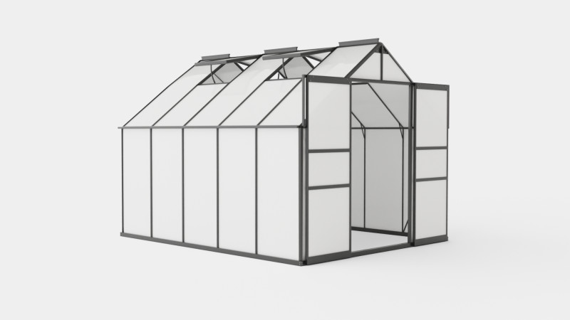 Greenhouse Mars 8300 Glass Black Modèle 3D .c4d .max .obj .3ds .fbx .stl .blend 