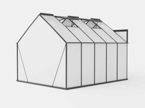 Greenhouse Mars 8300 Glass Black Modèle 3D