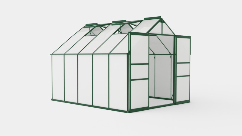 Greenhouse Mars 8300 Glass Green Modèle 3D .c4d .max .obj .3ds .fbx .stl .blend 