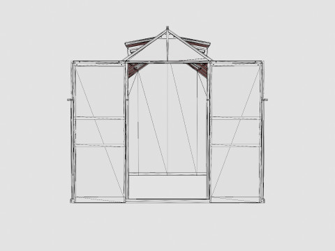 Greenhouse Mars 8300 Glass Green Modèle 3D