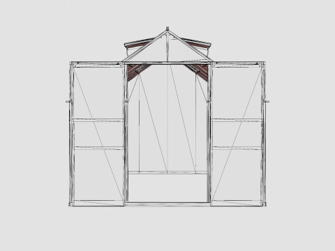 Greenhouse Mars 9900 Glass ALU Modèle 3D