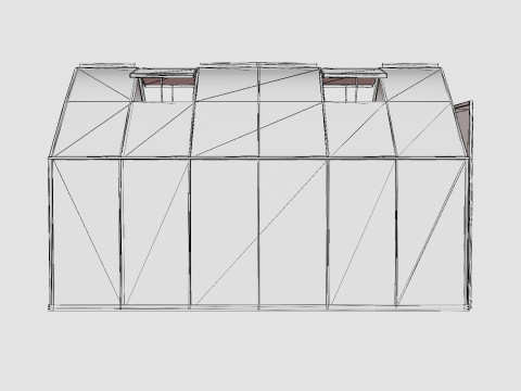 Greenhouse Mars 9900 Glass ALU Modèle 3D
