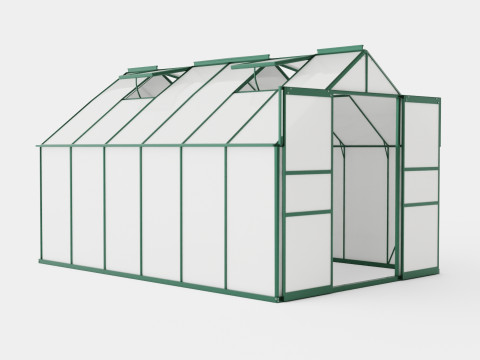 Greenhouse Mars 9900 Glass Green 3D Model