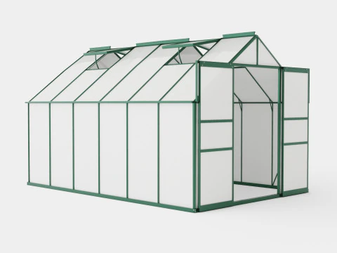Szklarnia Mars 9900 Szklana zielona Model 3D