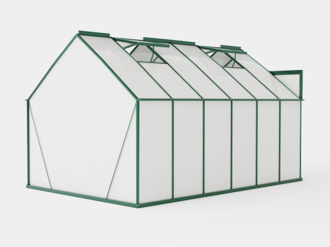 Greenhouse Mars 9900 Glass Green 3Dモデル