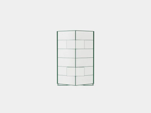 Greenhouse Mars 9900 Glass Green 3D Model