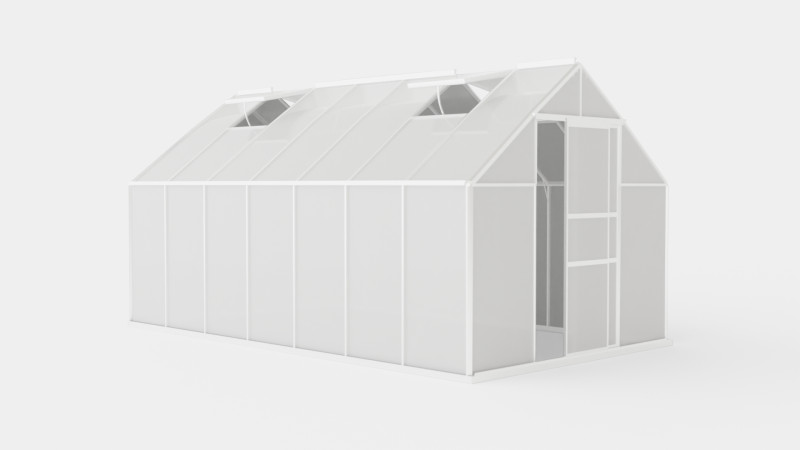 Greenhouse Merkur 11500 Glass ALU 3D मॉडल .c4d .max .obj .3ds .fbx .stl .blend 