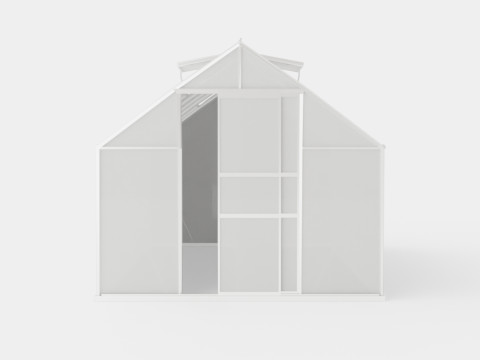 Greenhouse Merkur 11500 Glass ALU 3D मॉडल