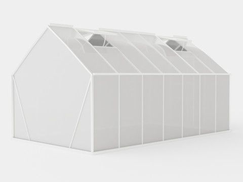 Greenhouse Merkur 11500 Glass ALU 3D मॉडल