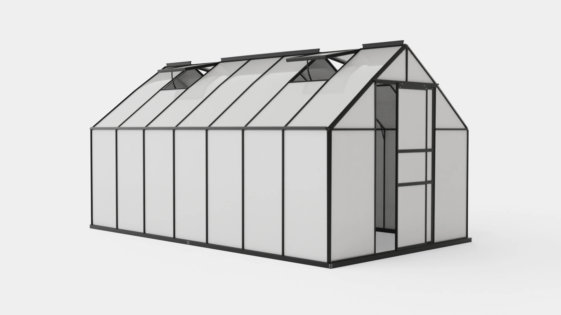 Serre Merkur 11500 Verre Noir Modèle 3D .c4d .max .obj .3ds .fbx .stl .blend 