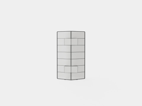 Greenhouse Merkur 11500 Glass Black 3D Model
