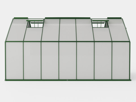 Greenhouse Merkur 11500 Glass Green 3D Model