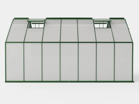 Теплица Merkur 11500 Стекло Зеленое 3D Модель