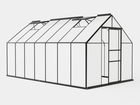 Greenhouse Merkur 11500 Poly Black 3D Model