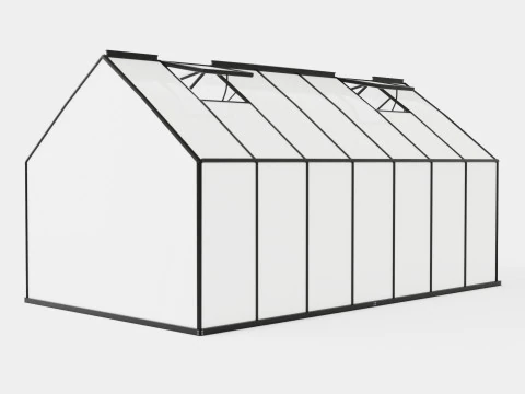 Greenhouse Merkur 11500 Poly Black 3D Model