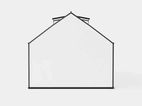 Greenhouse Merkur 11500 Poly Black 3D Model