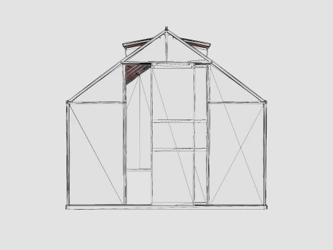 Greenhouse Merkur 11500 Poly Black 3D Model