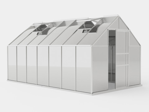 Greenhouse Merkur 6700 Glass ALU 3D Model