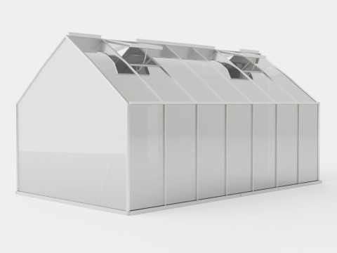 Greenhouse Merkur 6700 Glass ALU 3D Model