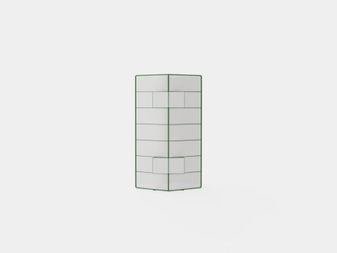 Greenhouse Merkur 6700 Glass Green 3Dモデル
