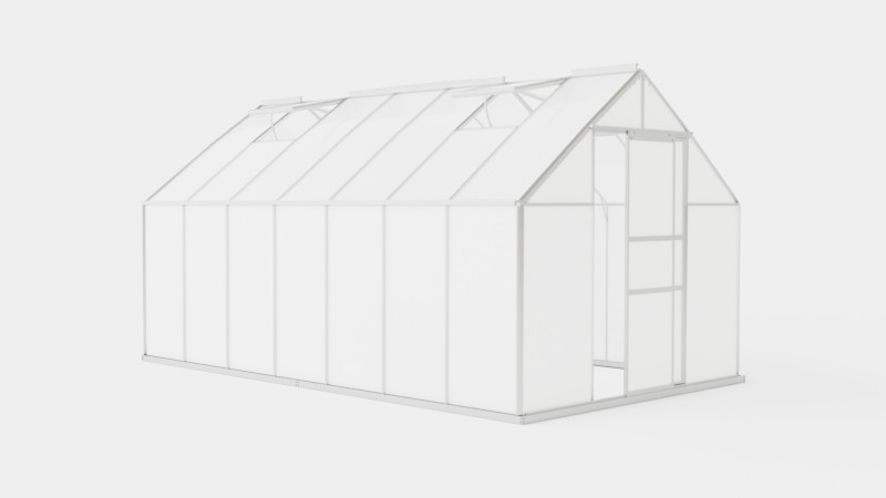 Greenhouse Merkur 6700 Poly ALU 3D Model .c4d .max .obj .3ds .fbx .stl .blend 