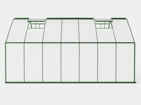 Greenhouse Merkur 6700 Poly Green 3D Model