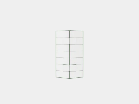 Greenhouse Merkur 6700 Poly Green 3D Model