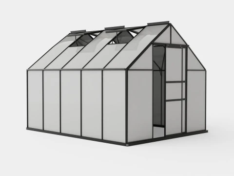 Greenhouse Merkur 8300 Glass Black 3D Model