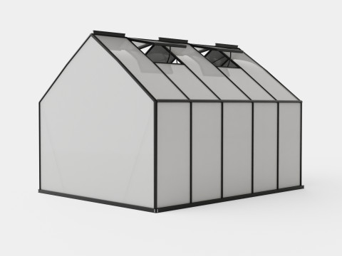 Greenhouse Merkur 8300 Glass Black 3D 모델