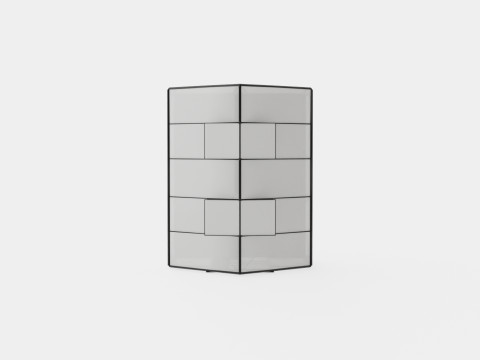 Greenhouse Merkur 8300 Glass Black 3D 모델