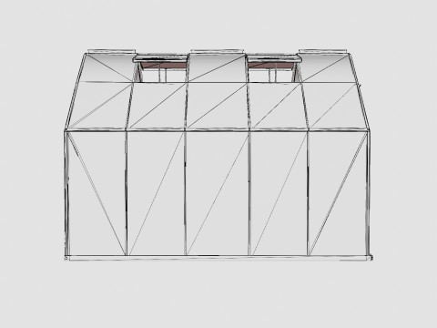 Greenhouse Merkur 8300 Glass Black 3D 모델