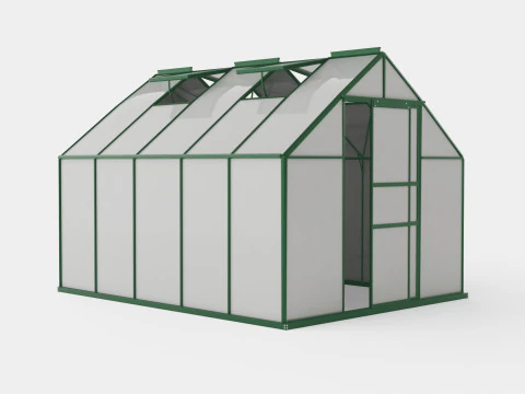 Estufa Merkur 8300 Vidro Verde Modelo 3D