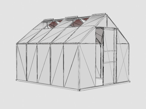 Greenhouse Merkur 8300 Glass Green Modèle 3D