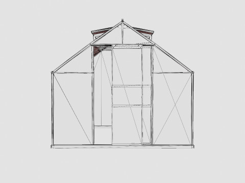 Greenhouse Merkur 8300 Poly ALU 3D 模型