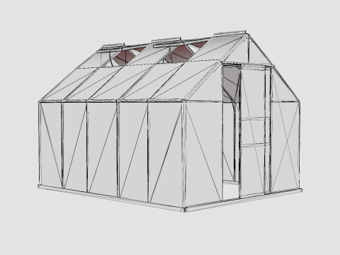 Greenhouse Merkur 8300 Poly ALU 3D 模型