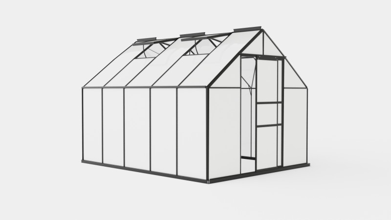 Greenhouse Merkur 8300 Poly Black Modelo 3D .c4d .max .obj .3ds .fbx .stl .blend 