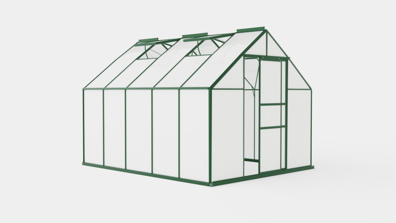 Greenhouse Merkur 8300 Poly Green Modelo 3D .c4d .max .obj .3ds .fbx .stl .blend 