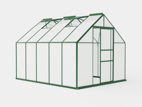 Greenhouse Merkur 8300 Poly Green 3D Model