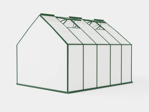 Greenhouse Merkur 8300 Poly Green 3D Model