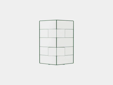Greenhouse Merkur 8300 Poly Green 3D Model
