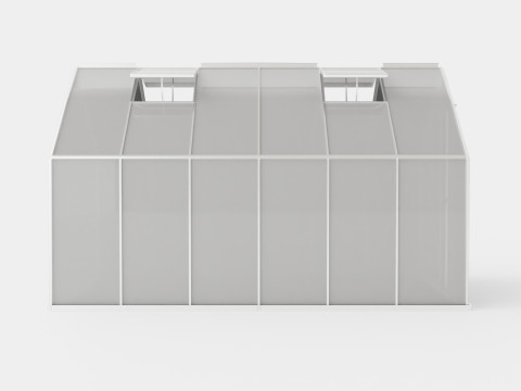 Greenhouse Merkur 9900 Glass ALU 3D Model