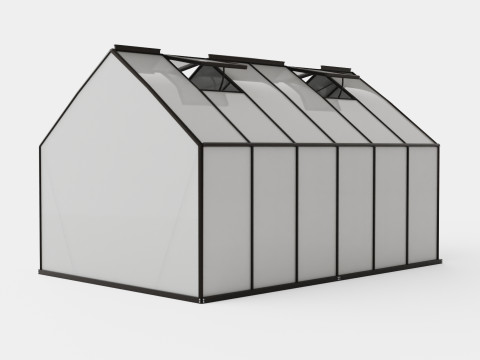 Greenhouse Merkur 9900 Glass Black 3D Model